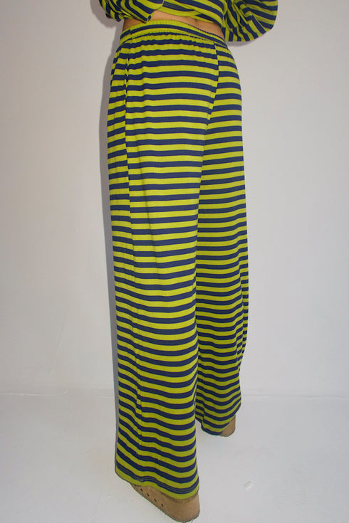 Beach Bum Striped Set // Citrus Green